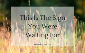 words: this is the sign you were waiting for - seeking God in addiction recovery