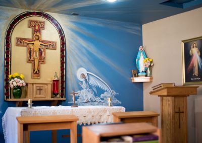 beautiful Catholic chapel at St. Gregory Recovery Center - Bayard, Iowa addiction treatment center - faith-based rehab in Iowa