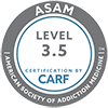CARF ASAM Level 3.5 certification logo